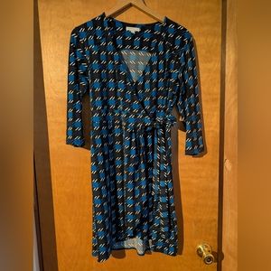 Blue New York and Company Dress Stretch Polyester/Spandex